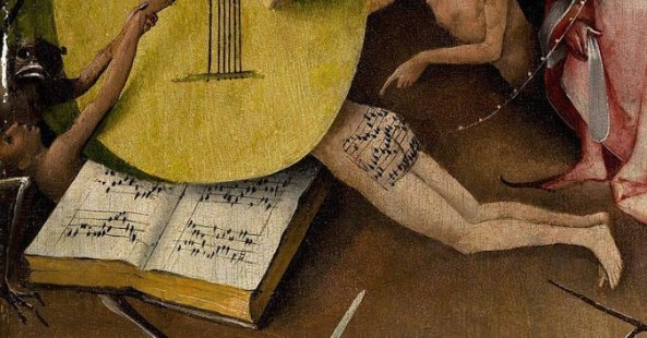 Fragment of Hieronymus Bosch’s painting The Garden of Earthly Delights 